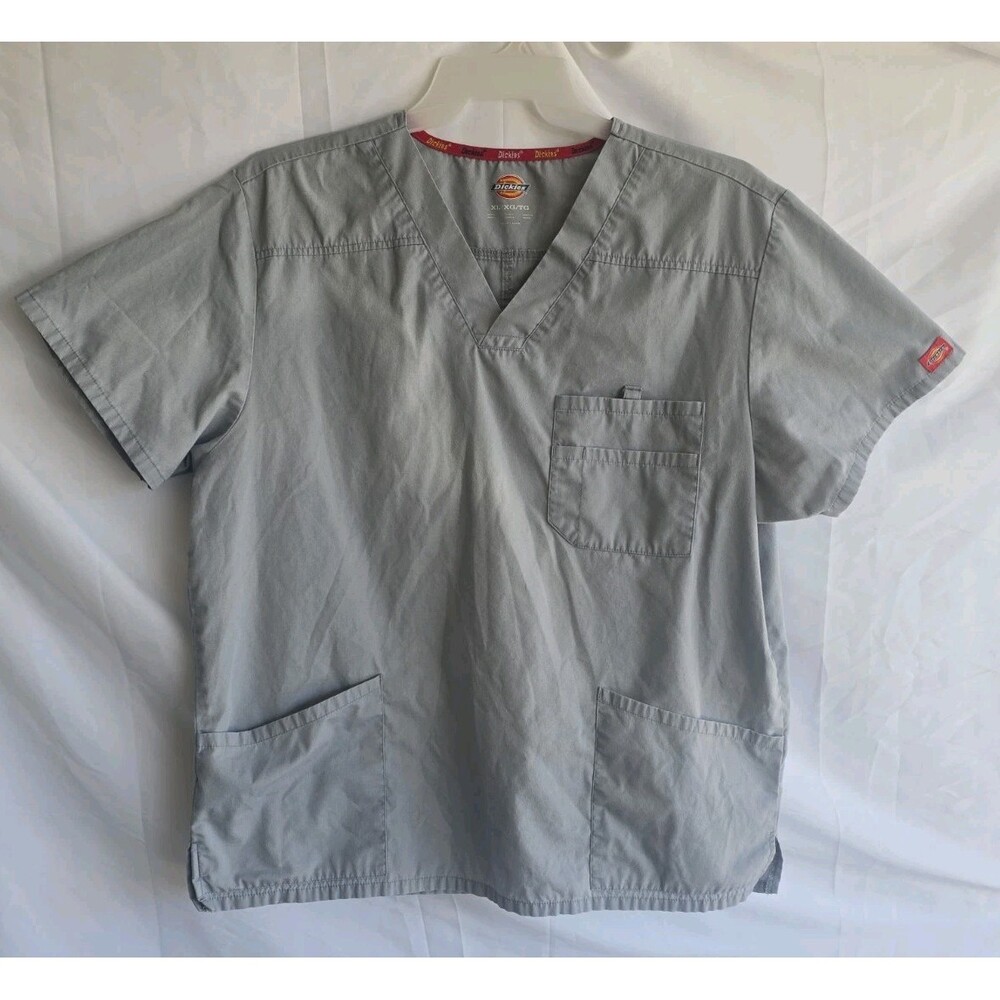 Dickies EDS Signature Scrubs Top for Men V-Neck, XL